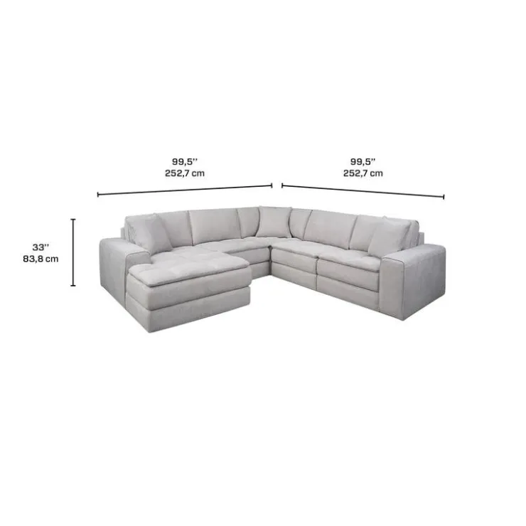 Modular Sectional with Left-Side Chaise - 5 pcs Best