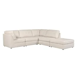 Modular Sectional with Ottoman - 5 pcs Beige Outlet
