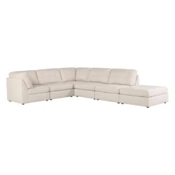 Modular Sectional with Ottoman - 6 pcs Beige Online