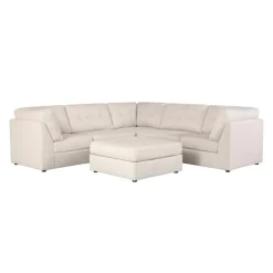 Modular Sectional with Ottoman - 6 pcs Beige Discount