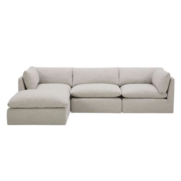 Modular Sectional with Ottoman - 4 pcs Beige Outlet