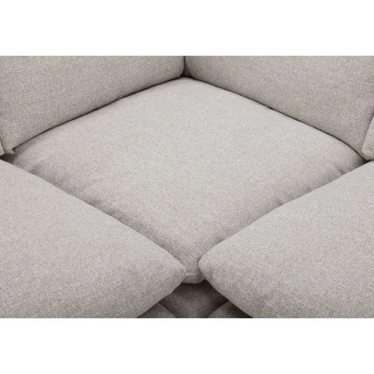 Modular Sectional with Ottoman - 5 pcs Beige