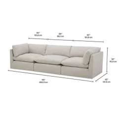 Modular Sofa - 3 pcs Beige