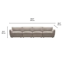 Modular Sofa - 4 pcs Taupe Grey Sale