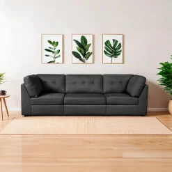 Modular Sofa - 3 pcs Dark Grey New