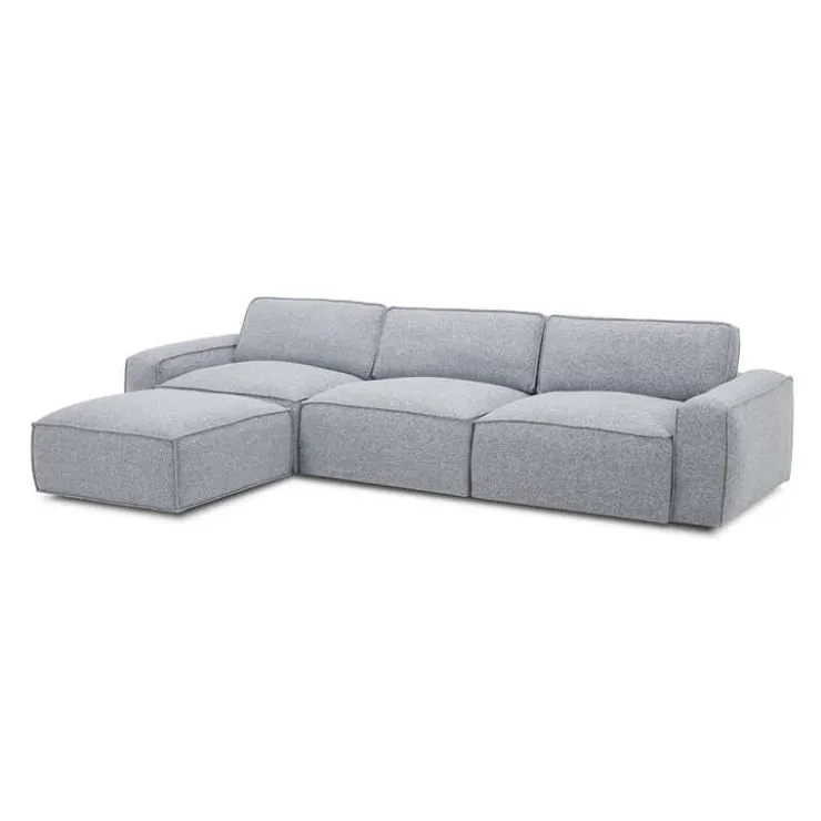 Modular Sofa with Ottoman - 4 pcs GREY Outlet