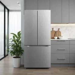 Moffat 18 Cu Ft 30 In Refrigerator  Bottom Freezer, French door - MNE18DYTNFS New