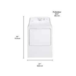 Moffat Dryer Front-Load 27" - MTX22EBMRWW White New