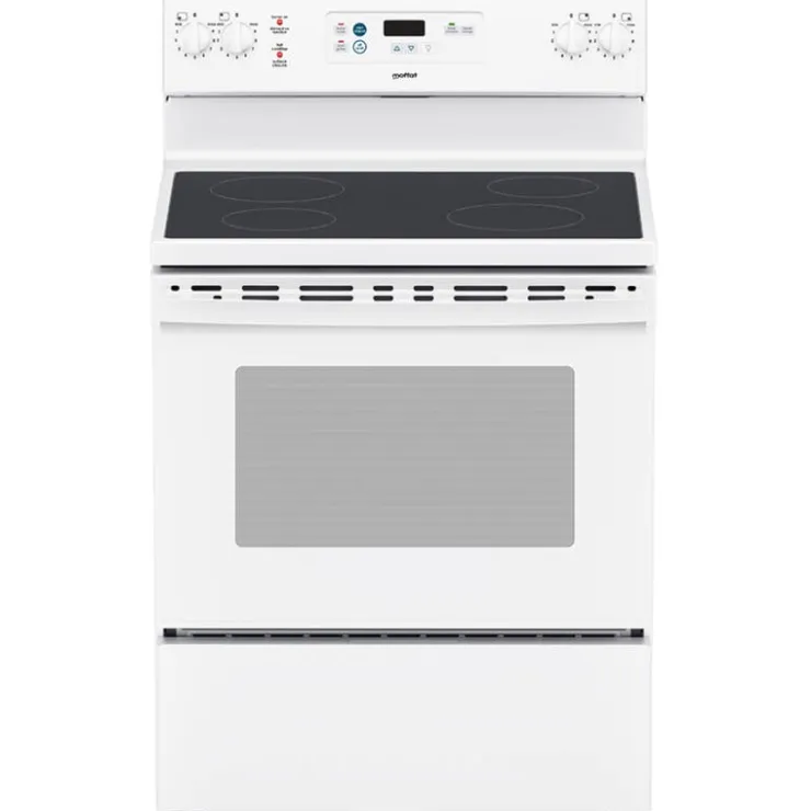 Moffat Range 30" Electric Glass-Ceramic - MCBS585DNWW White Sale
