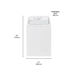 Moffat Washer Top-Load 27" - MTW201BMRWW White