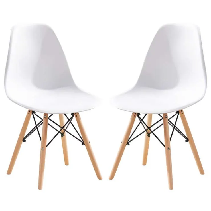 Moulded Chairs (Set of 2) - WHITE New