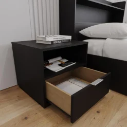Nexera Nightstand - Black Discount