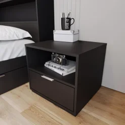 Nexera Nightstand - Black Discount