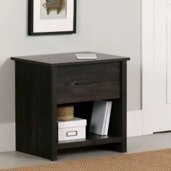Meubles South Shore Nightstand - South Shore Rubbed Black Hot