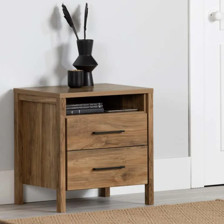 Meubles South Shore Nightstand - South Shore Natural Mango