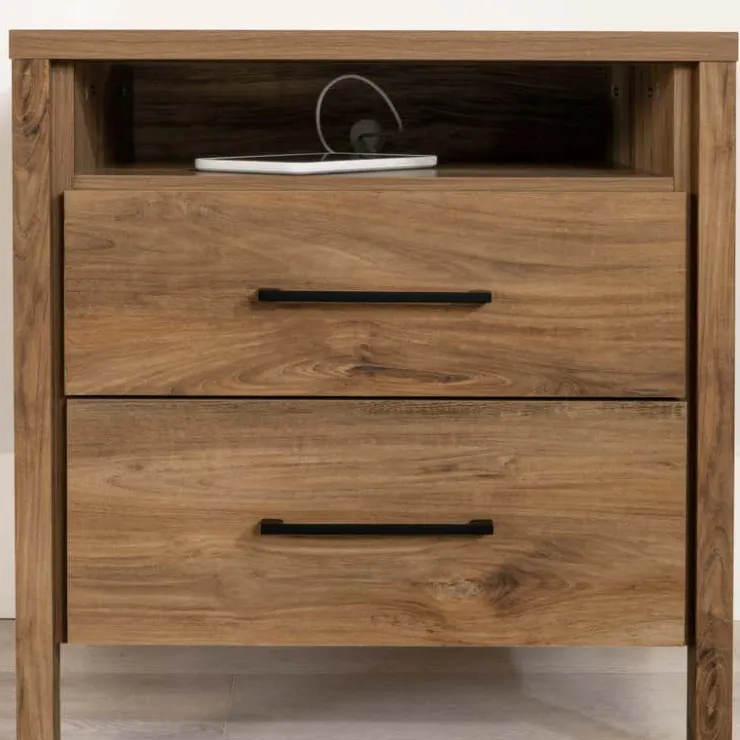 Meubles South Shore Nightstand - South Shore Natural Mango