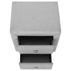 Monarch Nightstand - upholstered / 2 storage drawers - 21