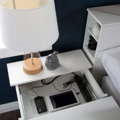 Meubles South Shore Nightstand Charging Station - South Shore PURE WHITE Sale
