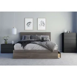 Nexera Nightstand, 1-Drawer, - Black Clearance