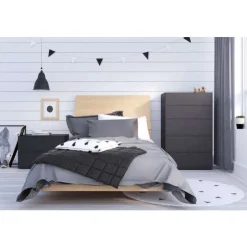 Nexera Nightstand, 1-Drawer, - Black Clearance