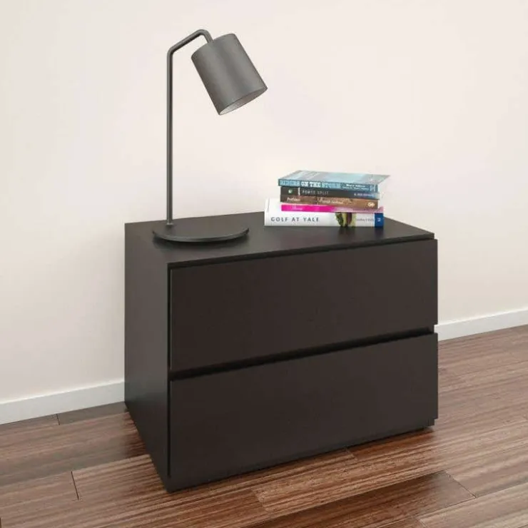 Nexera Nightstand, 1-Drawer, - Black Clearance