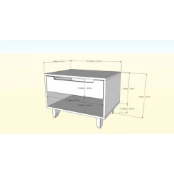 Nexera Nightstand, 1-Drawer, - White Best