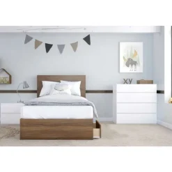 Nexera Nightstand, 1-Drawer, - White Sale