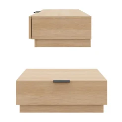 Nexera Nightstand (set of 2) - Natural blonde oak Best