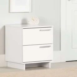 Meubles South Shore Nightstand With 2 Drawers - South Shore Pure White Sale
