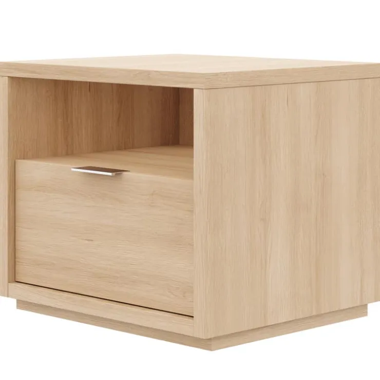Nexera Nightstand with 1-Drawer - Natural Blonde Oak Best