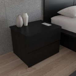 Nexera Nightstand with 2-Drawers - Black karisma New