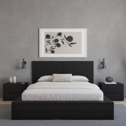 Nexera Nightstand with 2-Drawers - Black karisma New