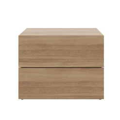 Nexera Nightstand With 2-Drawers - Brown Oak Online