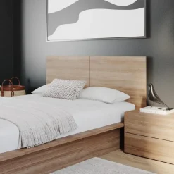 Nexera Nightstand With 2-Drawers - Brown Oak Online