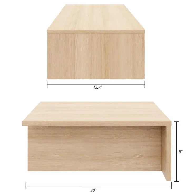 Nexera Nightstands (Set of 2) - Natural Blonde Oak Online