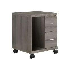 Monarch Office cabinet - with 2 drawers on castors - Dark Taupe Outlet