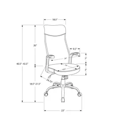 Monarch Office chair - / fabric / multi position - Black