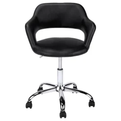 Monarch Office chair - / chrome metal hydraulic lift base - Black Discount