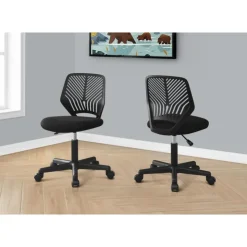 Monarch Office chair - juvenile / base on castors - Black Online