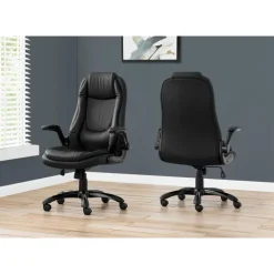 Monarch Office chair - leather-look / high back executive - Black New