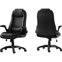 Monarch Office chair - leather-look / high back executive - Black New