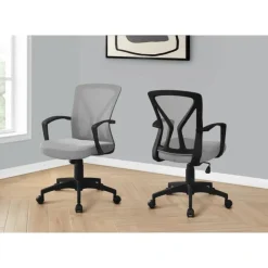 Monarch Office chair - / black base on castors - Grey Best