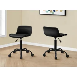 Monarch Office chair - juvenile low back - adjustable height    - Black Hot