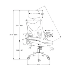 Monarch Office Chair - Black Outlet
