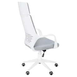 Monarch Office chair - / grey fabric / high back executive - White Outlet