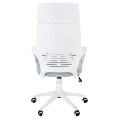 Monarch Office chair - / grey fabric / high back executive - White Outlet