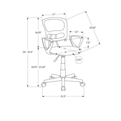 Monarch Office chair - mesh juvenile / multi-position - White Sale
