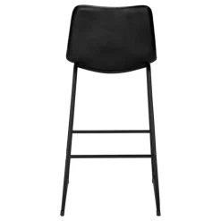 Monarch Office chair   standing desk / metal frame - curved backrest / leather- - Black Best
