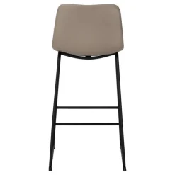 Monarch Office chair   standing desk / metal frame - curved backrest / leather- - Taupe Hot