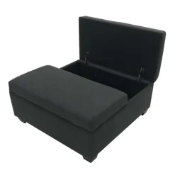 Sofa By Fancy Ottoman with Storage Dark grey New